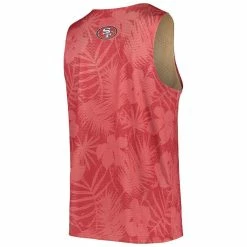FOCO Men's Scarlet San Francisco 49ers Floral Reversible Mesh Tank Top -Fanatics DSCO1142495057 2946 ALT3