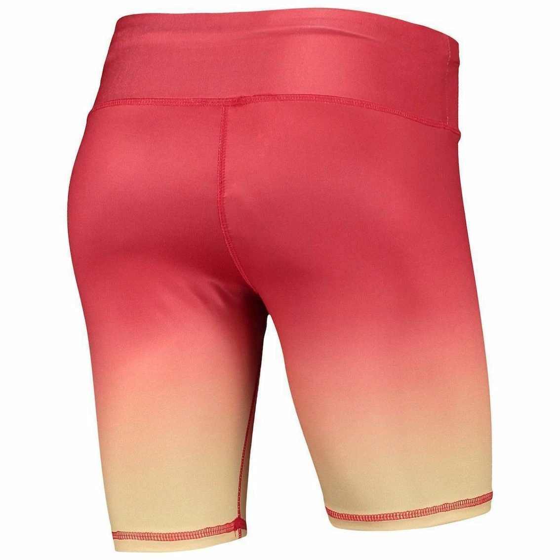 FOCO Women's Scarlet San Francisco 49ers Gradient Biker Shorts 6 FOCO Women's Scarlet San Francisco 49ers Gradient Biker Shorts - Image 4