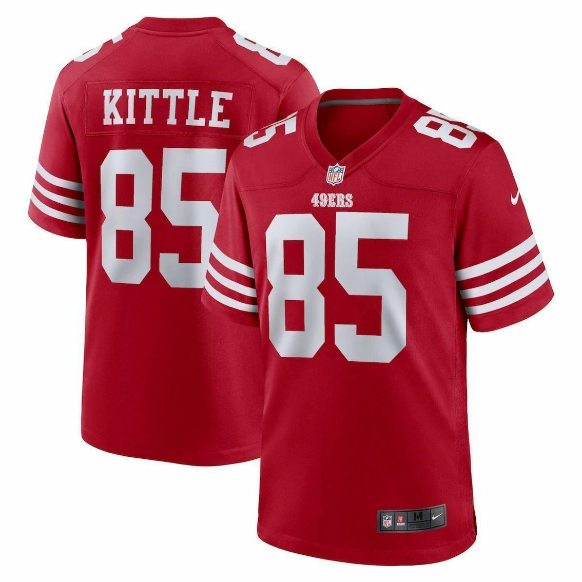 Nike Men's George Kittle Scarlet San Francisco 49ers Player Game Jersey 3 Nike Men's George Kittle Scarlet San Francisco 49ers Player Game Jersey