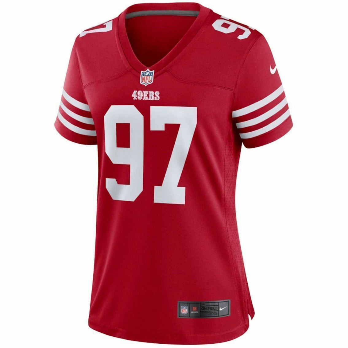 Nike Women's Nick Bosa Scarlet San Francisco 49ers Player Game Jersey 5 Nike Women's Nick Bosa Scarlet San Francisco 49ers Player Game Jersey - Image 3