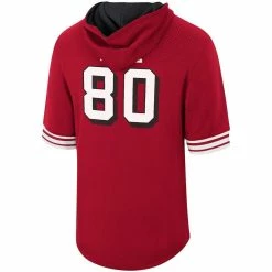 Mitchell & Ness Men's Jerry Rice Scarlet San Francisco 49ers Retired Player Mesh Name & Number Hoodie T-Shirt 9 Mitchell & Ness Men's Jerry Rice Scarlet San Francisco 49ers Retired Player Mesh Name & Number Hoodie T-Shirt -Fanatics DSCO1143351283 2946 ALT3