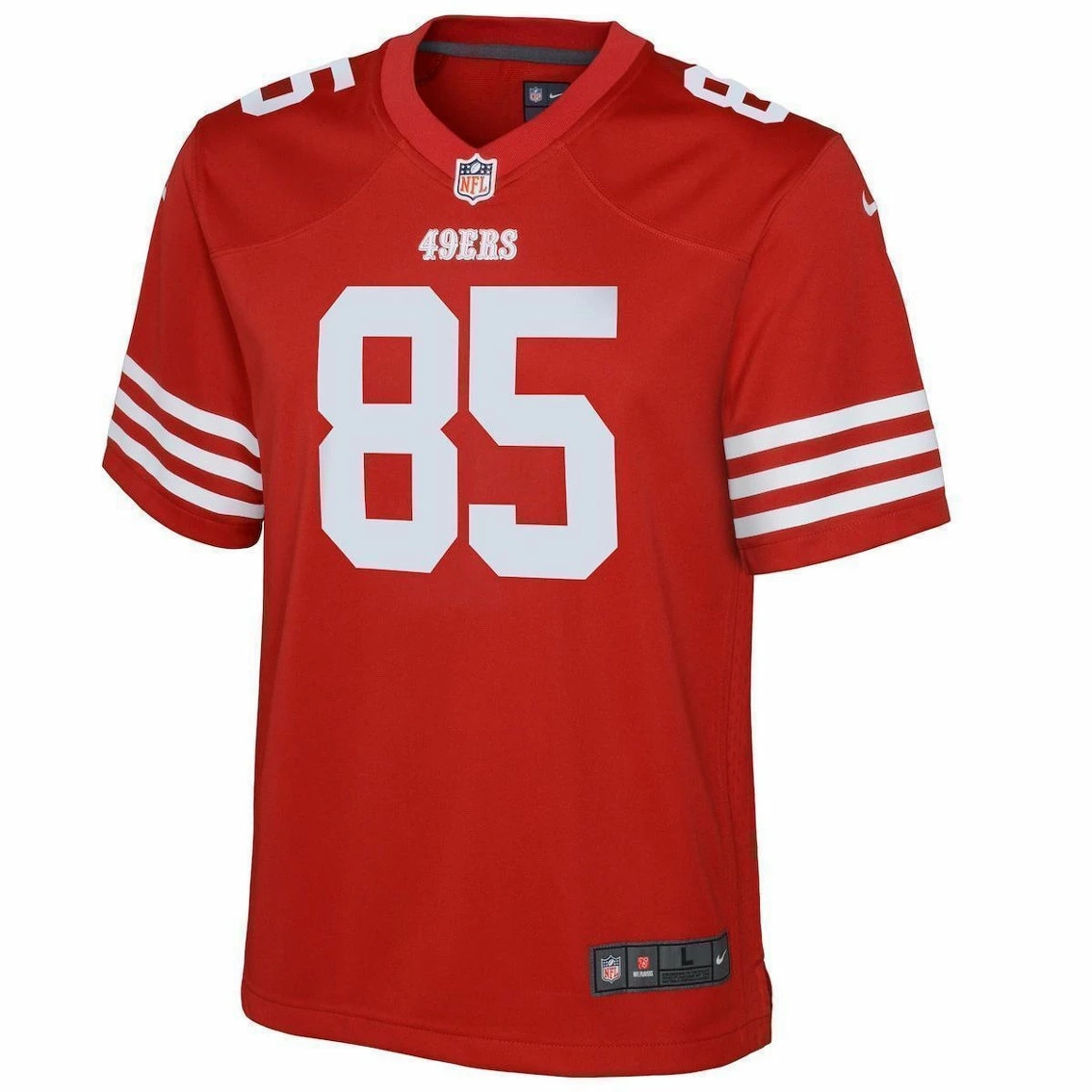 Nike Youth George Kittle Scarlet San Francisco 49ers Game Jersey 5 Nike Youth George Kittle Scarlet San Francisco 49ers Game Jersey - Image 3