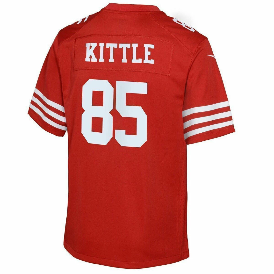 Nike Youth George Kittle Scarlet San Francisco 49ers Game Jersey 6 Nike Youth George Kittle Scarlet San Francisco 49ers Game Jersey - Image 4