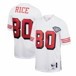 Mitchell & Ness Men's Jerry Rice White San Francisco 49ers 1994 Authentic Throwback Retired Player Jersey