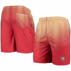 FOCO Men's Scarlet/Gold San Francisco 49ers Pixel Gradient Training Shorts