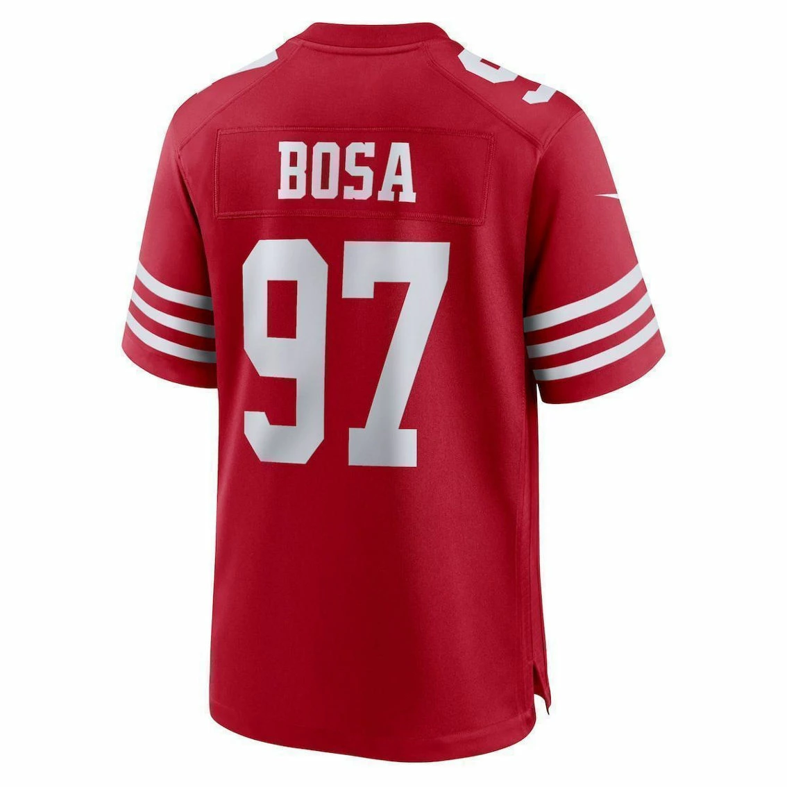Nike Men's Nick Bosa Scarlet San Francisco 49ers Player Game Jersey 6 Nike Men's Nick Bosa Scarlet San Francisco 49ers Player Game Jersey - Image 4