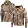 Dunbrooke Men's Realtree Camo San Francisco 49ers Trophy Tech Fleece Full-Zip Hoodie Jacket