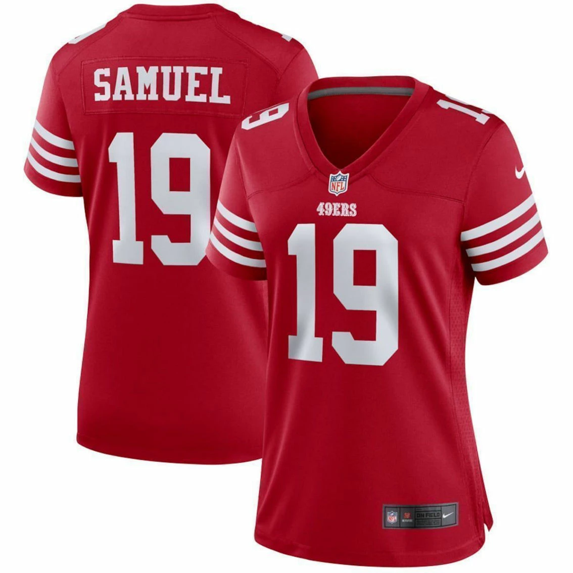 Nike Women's Deebo Samuel Scarlet San Francisco 49ers Player Game Jersey 3 Nike Women's Deebo Samuel Scarlet San Francisco 49ers Player Game Jersey