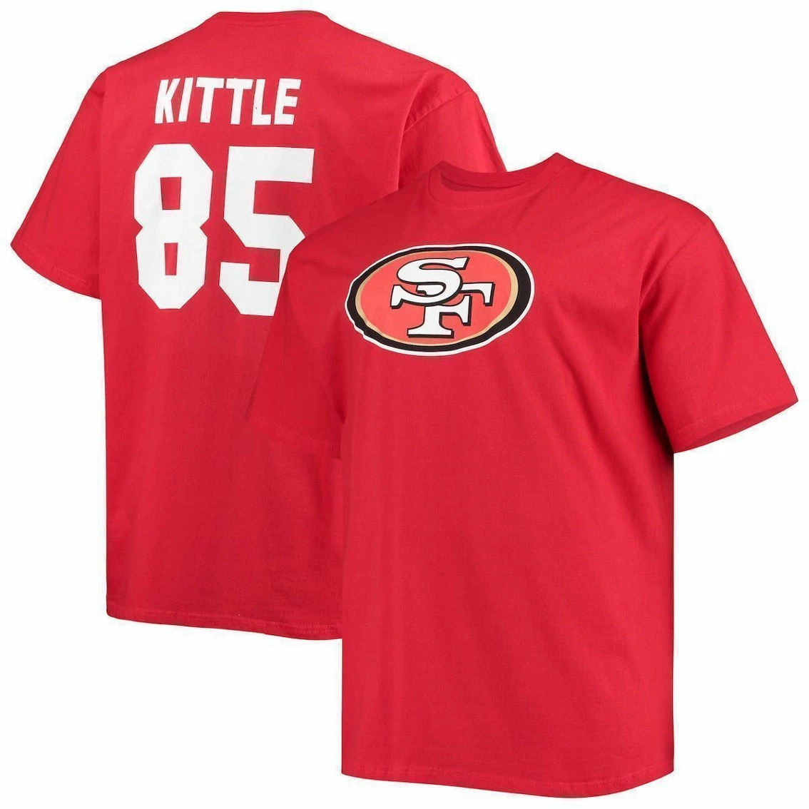 Fanatics Branded Men's George Kittle Scarlet San Francisco 49ers Big & Tall Player Name & Number T-Shirt 4 Fanatics Branded Men's George Kittle Scarlet San Francisco 49ers Big & Tall Player Name & Number T-Shirt - Image 2