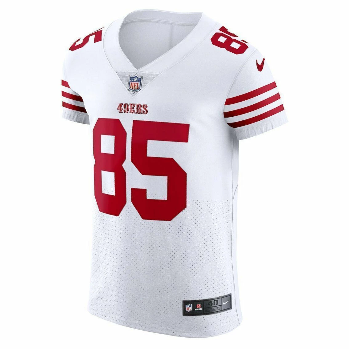 Nike Men's George Kittle White San Francisco 49ers Vapor Elite Jersey 5 Nike Men's George Kittle White San Francisco 49ers Vapor Elite Jersey - Image 3