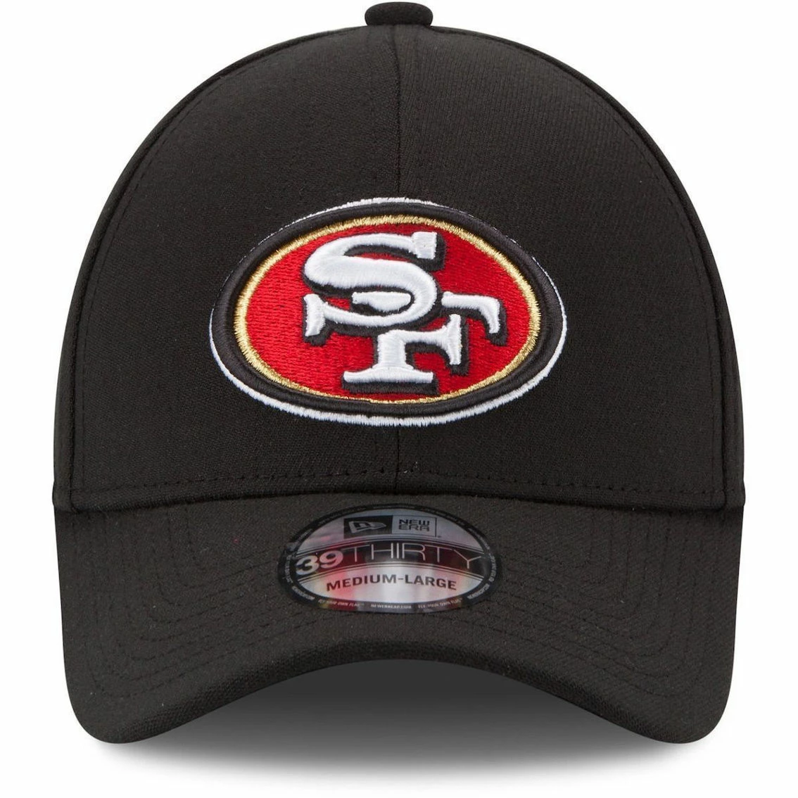 New Era Men's Black San Francisco 49ers Team Classic 39THIRTY Flex Hat 5 New Era Men's Black San Francisco 49ers Team Classic 39THIRTY Flex Hat - Image 3