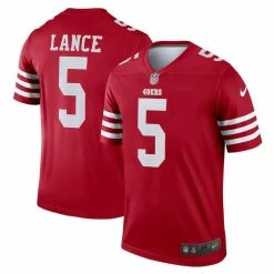 Nike Men's Trey Lance Scarlet San Francisco 49ers Legend Jersey