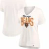 Fanatics Branded Women's Oatmeal Chicago Bears Motivating Force V-Neck T-Shirt