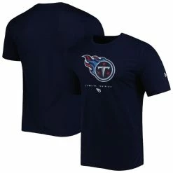 New Era Men's Navy Tennessee Titans Combine Authentic Ball Logo T-Shirt