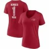 Fanatics Branded Women's Scarlet San Francisco 49ers Team Mother's Day V-Neck T-Shirt -Fanatics DSCO1144217840 2946