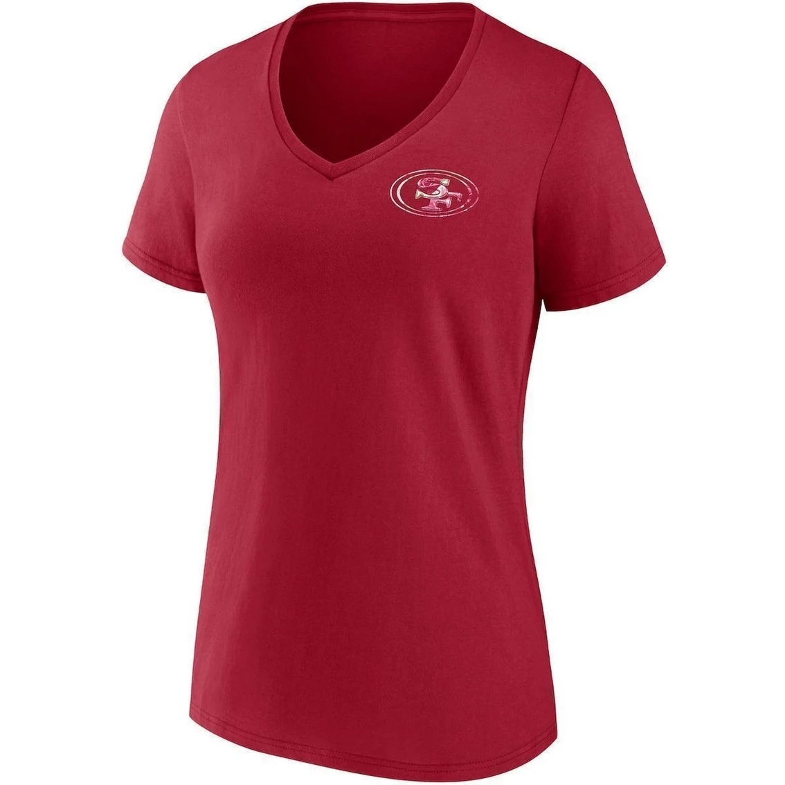 Fanatics Branded Women's Scarlet San Francisco 49ers Team Mother's Day V-Neck T-Shirt 5 Fanatics Branded Women's Scarlet San Francisco 49ers Team Mother's Day V-Neck T-Shirt - Image 3