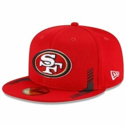 New Era Men's Scarlet San Francisco 49ers 2021 NFL Sideline Home 59FIFTY Fitted Hat