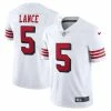Nike Men's Trey Lance White San Francisco 49ers Alternate 2 Vapor Limited Jersey