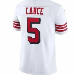 Nike Men's Trey Lance White San Francisco 49ers Alternate 2 Vapor Limited Jersey -Fanatics DSCO1144217846 3550 ALT3