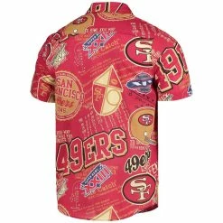 FOCO Men's Scarlet San Francisco 49ers Thematic Button-Up Shirt 9 FOCO Men's Scarlet San Francisco 49ers Thematic Button-Up Shirt -Fanatics DSCO1144217852 2946 ALT3