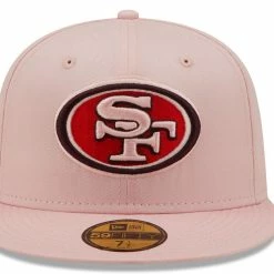 New Era Men's Pink San Francisco 49ers 60 Seasons The Pastels 59FIFTY Fitted Hat -Fanatics DSCO1144217880 2518 ALT2