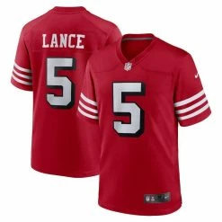 Nike Men's Trey Lance Scarlet San Francisco 49ers Alternate Game Jersey