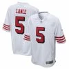 Nike Men's Trey Lance White San Francisco 49ers Alternate Game Jersey 1 Nike Men's Trey Lance White San Francisco 49ers Alternate Game Jersey -Fanatics DSCO1144217942 3550