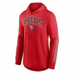 Fanatics Branded Men's Scarlet San Francisco 49ers Front Runner Pullover Hoodie -Fanatics DSCO1144217950 2946 ALT2