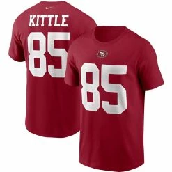Nike Men's George Kittle Scarlet San Francisco 49ers Name & Number T-Shirt
