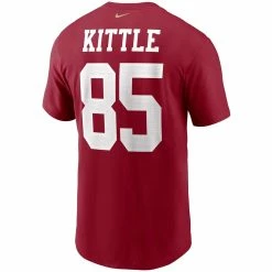 Nike Men's George Kittle Scarlet San Francisco 49ers Name & Number T-Shirt 9 Nike Men's George Kittle Scarlet San Francisco 49ers Name & Number T-Shirt -Fanatics DSCO1144217955 2946 ALT3