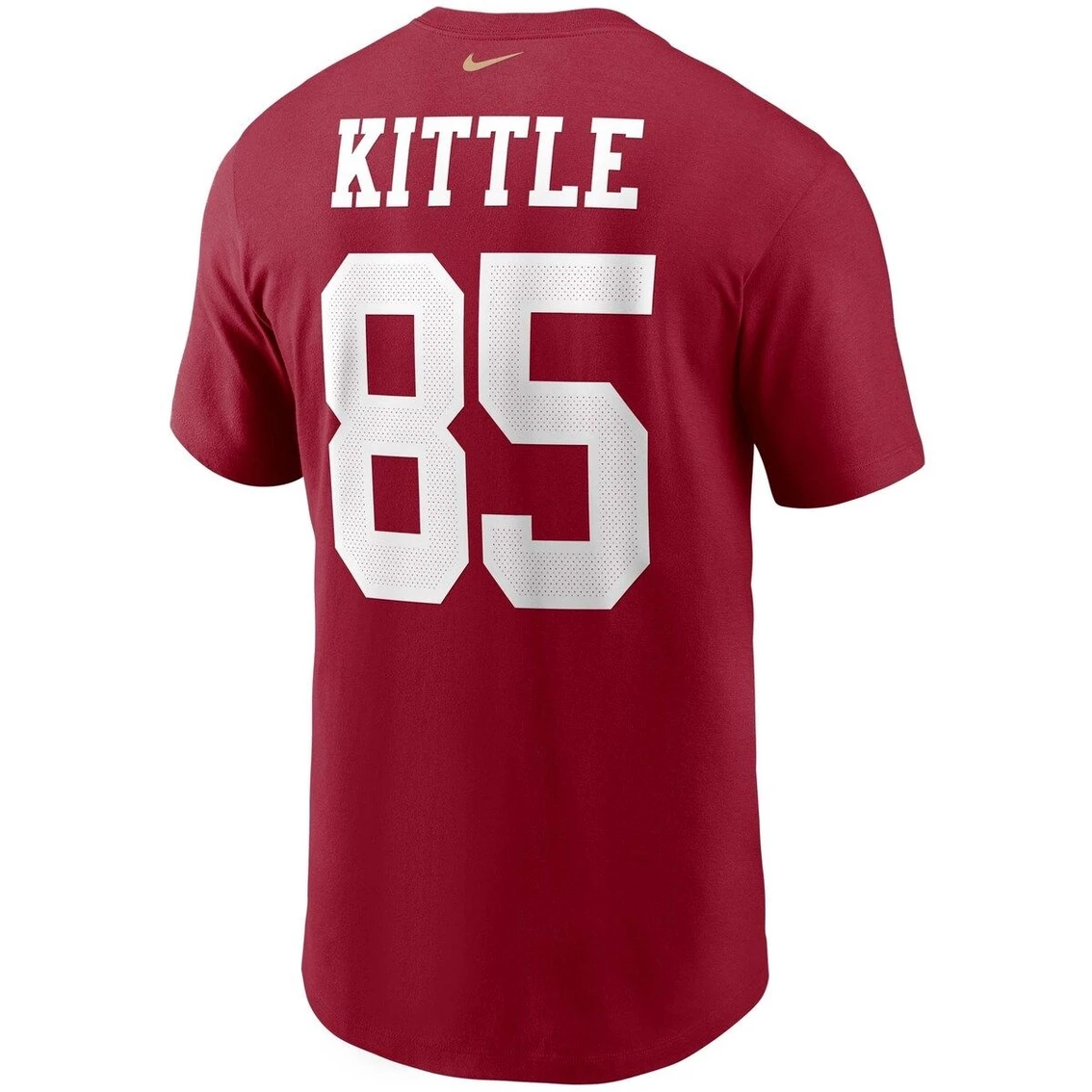 Nike Men's George Kittle Scarlet San Francisco 49ers Name & Number T-Shirt 6 Nike Men's George Kittle Scarlet San Francisco 49ers Name & Number T-Shirt - Image 4
