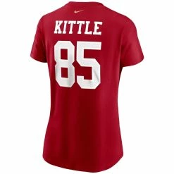 Nike Women's George Kittle Scarlet San Francisco 49ers Name & Number T-Shirt 9 Nike Women's George Kittle Scarlet San Francisco 49ers Name & Number T-Shirt -Fanatics DSCO1144217966 2946 ALT3