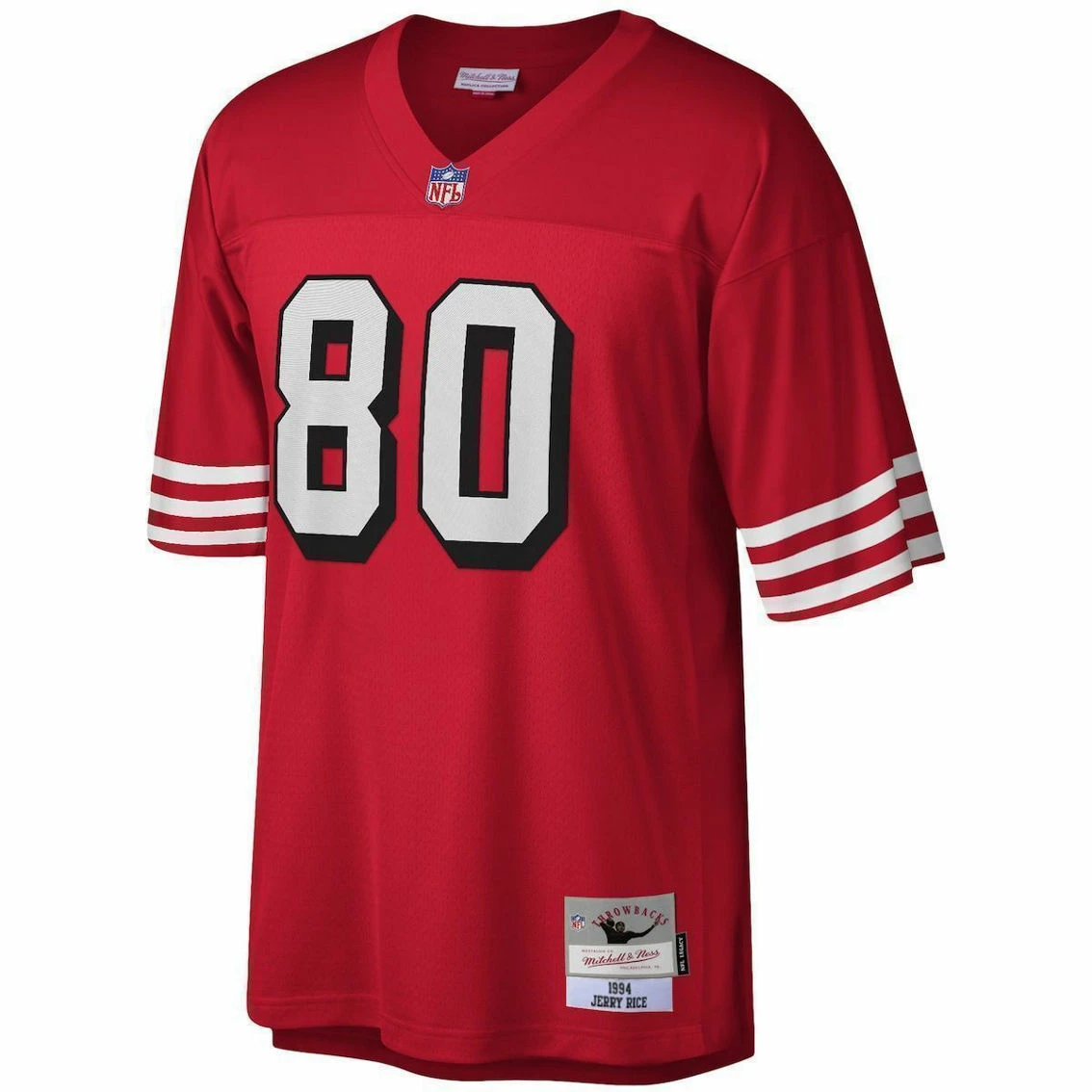 Mitchell & Ness Men's Jerry Rice Scarlet San Francisco 49ers 1994 Legacy Replica Jersey 5 Mitchell & Ness Men's Jerry Rice Scarlet San Francisco 49ers 1994 Legacy Replica Jersey - Image 3