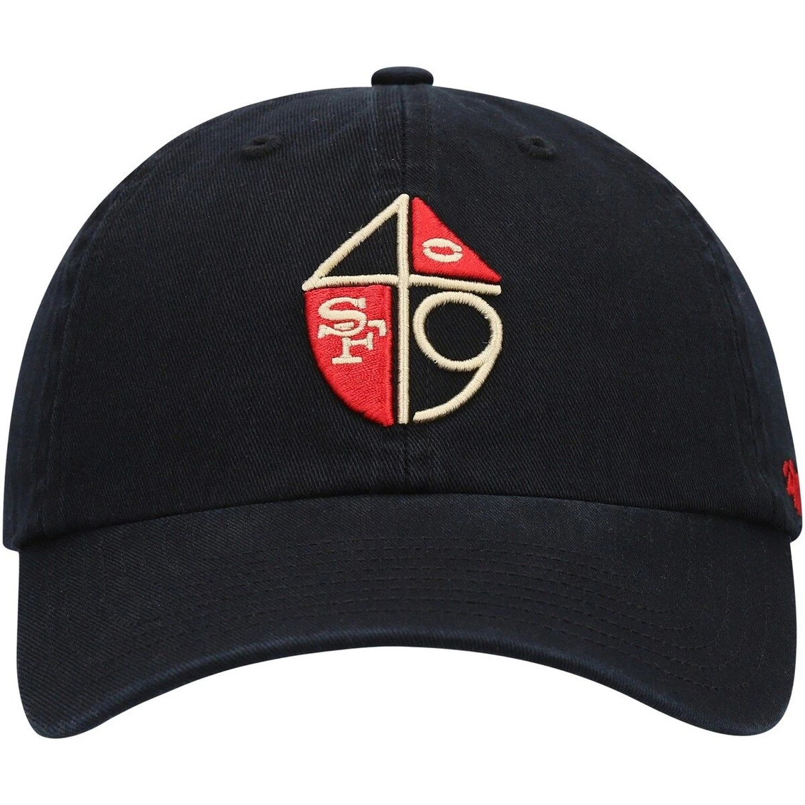 Men's '47 Black San Francisco 49ers Clean Up Legacy Adjustable Hat 5 Men's '47 Black San Francisco 49ers Clean Up Legacy Adjustable Hat - Image 3