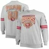 Mitchell & Ness Men's Heathered Gray San Francisco 49ers Big & Tall Allover Print Pullover Sweatshirt 2 Mitchell & Ness Men's Heathered Gray San Francisco 49ers Big & Tall Allover Print Pullover Sweatshirt -Fanatics DSCO1144218030 1927