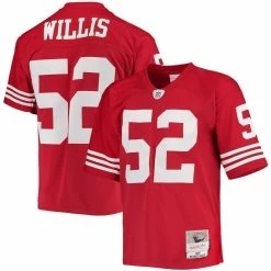 Mitchell & Ness Men's Patrick Willis Scarlet San Francisco 49ers 2007 Legacy Replica Jersey