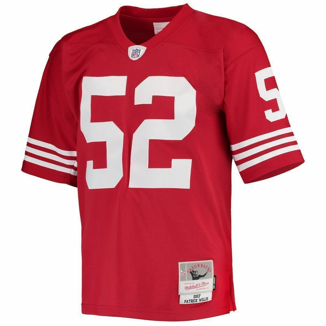 Mitchell & Ness Men's Patrick Willis Scarlet San Francisco 49ers 2007 Legacy Replica Jersey 5 Mitchell & Ness Men's Patrick Willis Scarlet San Francisco 49ers 2007 Legacy Replica Jersey - Image 3