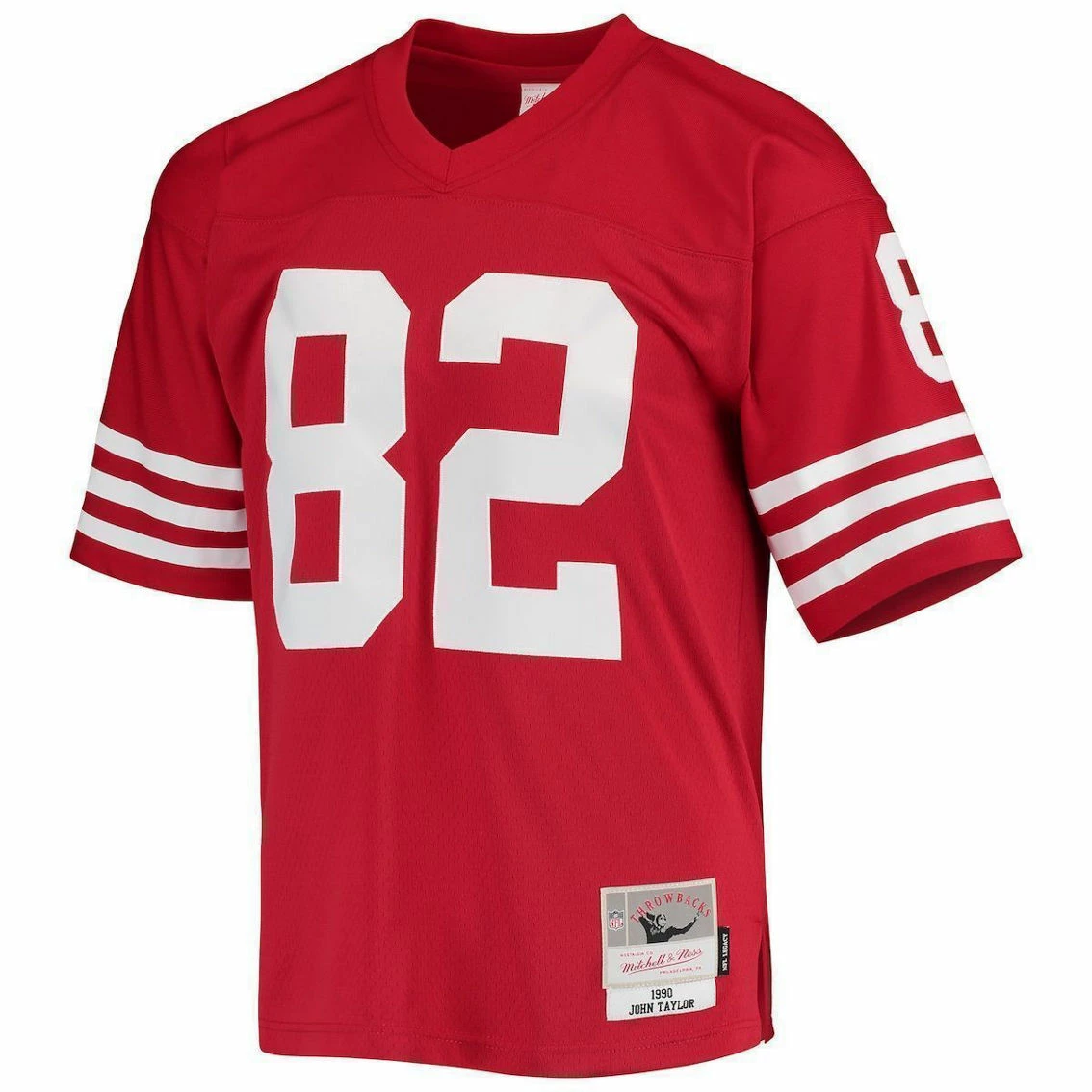Mitchell & Ness Men's John Taylor Scarlet San Francisco 49ers 1990 Legacy Replica Jersey 5 Mitchell & Ness Men's John Taylor Scarlet San Francisco 49ers 1990 Legacy Replica Jersey - Image 3