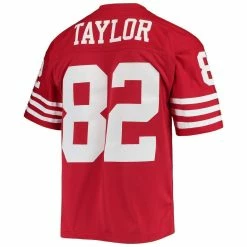 Mitchell & Ness Men's John Taylor Scarlet San Francisco 49ers 1990 Legacy Replica Jersey 9 Mitchell & Ness Men's John Taylor Scarlet San Francisco 49ers 1990 Legacy Replica Jersey -Fanatics DSCO1144218034 2946 ALT3