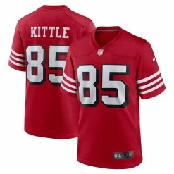 Nike Men's George Kittle Scarlet San Francisco 49ers Alternate Game Player Jersey