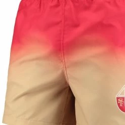 FOCO Men's Scarlet San Francisco 49ers Retro Dip-Dye Swim Shorts 8 FOCO Men's Scarlet San Francisco 49ers Retro Dip-Dye Swim Shorts -Fanatics DSCO1144218047 2946 ALT2