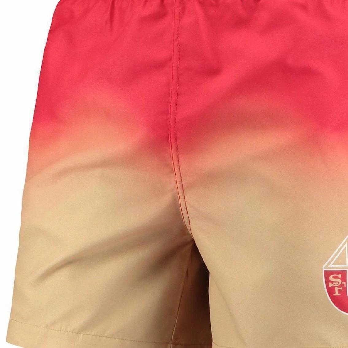 FOCO Men's Scarlet San Francisco 49ers Retro Dip-Dye Swim Shorts 5 FOCO Men's Scarlet San Francisco 49ers Retro Dip-Dye Swim Shorts - Image 3
