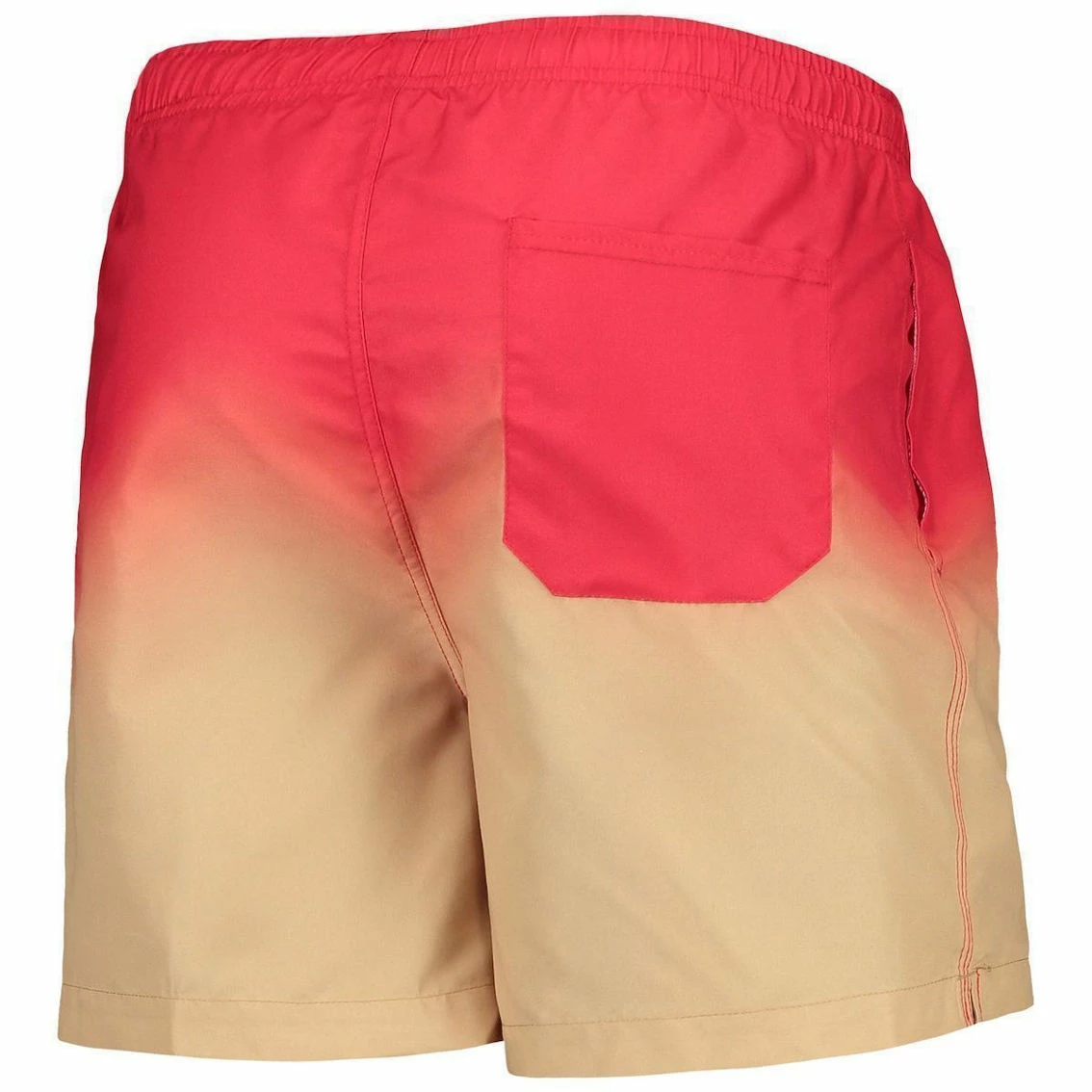 FOCO Men's Scarlet San Francisco 49ers Retro Dip-Dye Swim Shorts 6 FOCO Men's Scarlet San Francisco 49ers Retro Dip-Dye Swim Shorts - Image 4