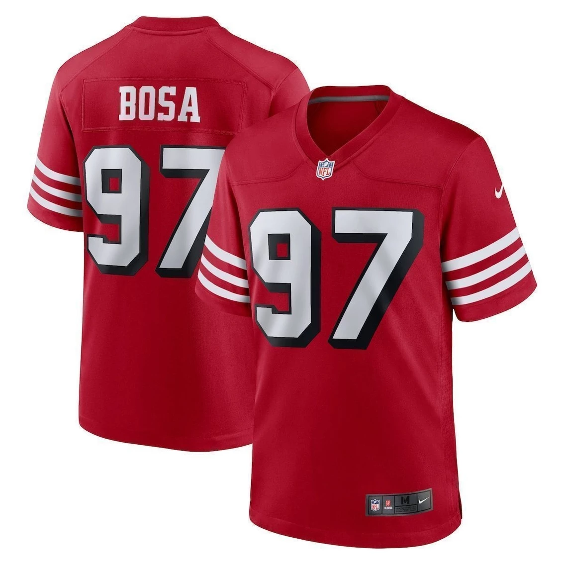Nike Men's Nick Bosa Scarlet San Francisco 49ers Alternate Game Player Jersey 3 Nike Men's Nick Bosa Scarlet San Francisco 49ers Alternate Game Player Jersey