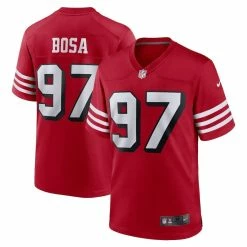 Nike Men's Nick Bosa Scarlet San Francisco 49ers Alternate Game Player Jersey 7 Nike Men's Nick Bosa Scarlet San Francisco 49ers Alternate Game Player Jersey -Fanatics DSCO1144218061 2910 ALT1