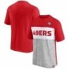 Fanatics Branded Men's Scarlet/Heathered Gray San Francisco 49ers Throwback Colorblock T-Shirt 2 Fanatics Branded Men's Scarlet/Heathered Gray San Francisco 49ers Throwback Colorblock T-Shirt -Fanatics DSCO1144218068 2946