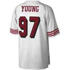 Mitchell & Ness Men's Bryant Young White San Francisco 49ers 1994 Legacy Replica Jersey -Fanatics DSCO1144218070 3550 ALT3