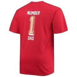 Fanatics Branded Men's Scarlet San Francisco 49ers Big & Tall #1 Dad 2-Hit T-Shirt 9 Fanatics Branded Men's Scarlet San Francisco 49ers Big & Tall #1 Dad 2-Hit T-Shirt -Fanatics DSCO1144218088 2946 ALT3