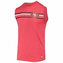 New Era Men's Scarlet San Francisco 49ers Brushed Sleeveless Tank Top 8 New Era Men's Scarlet San Francisco 49ers Brushed Sleeveless Tank Top -Fanatics DSCO1144218094 2946 ALT2