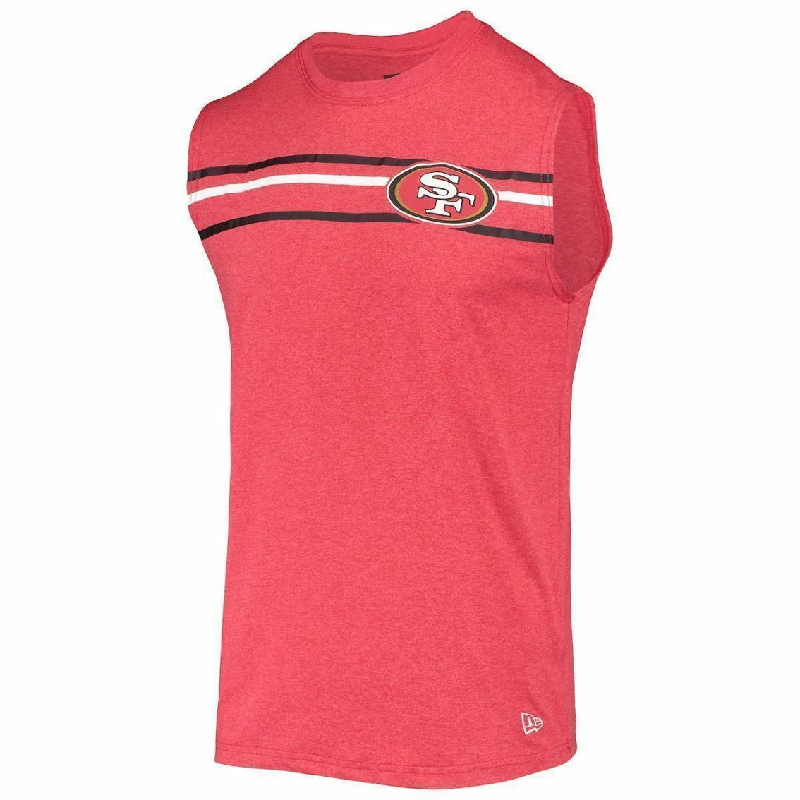 New Era Men's Scarlet San Francisco 49ers Brushed Sleeveless Tank Top 5 New Era Men's Scarlet San Francisco 49ers Brushed Sleeveless Tank Top - Image 3